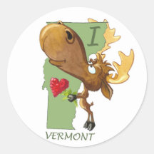 I Heart Vermont Sticker