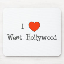 I Heart West Hollywood Mousepads