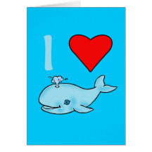 I Heart Whales Products Card