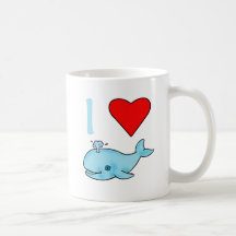 I Heart Whales Products Coffee Mug
