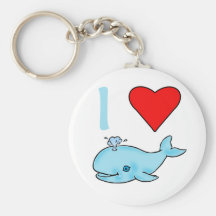 I Heart Whales Products Keychain
