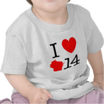 I Heart Wisconsin 14 Tee Shirt
