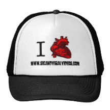 i heart www.sicandviralvideos.com Trucker Hat