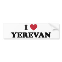 I Heart Yerevan Armenia Bumper Stickers