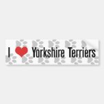 I (heart) Yorkshire Terriers Bumper Stickers