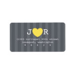 I Heart You Address Label