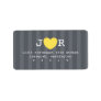 I Heart You Address Label
