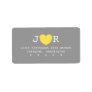 I Heart You Address Label