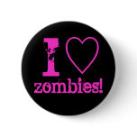 I heart zombies! buttons