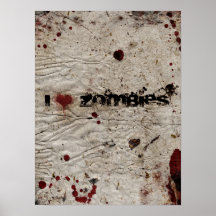 I Heart Zombies Poster