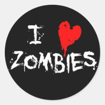 I Heart Zombies - Sticker