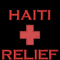I Helped Haiti Relief Embroidered T Shirt embroidered shirts