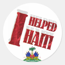 I helped Haiti Sticker