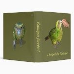 I helped the Kakapo! Kakapos forever! Vinyl Binders