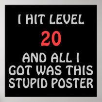 I Hit Level 20 and All I Got ...