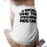I HOLD THE TREE PISSING RECORD DOG COAT pet clothing