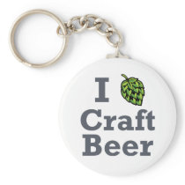 I [hop] Craft Beer Keychain