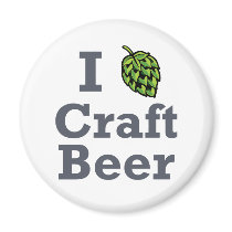 I [hop] Craft Beer Fridge Magnets