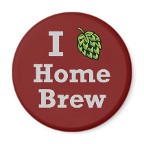 I [hop] Home Brew Fridge Magnets