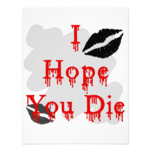 I Hope You Die Personalized Invites