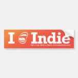 I [☺] Indie Bumper Sticker