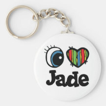 I jade de coeur (amour) porte-clé