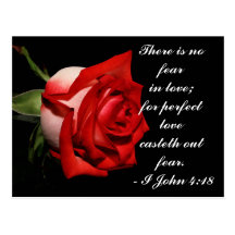 I John 4:18 Postcard
