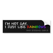 I Just Like Rainbows sticker (kissing girls)