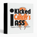 I Kicked Cancer's Ass - Leukaemia Vinyl Binders