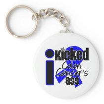 I Kicked Colon Cancer's Ass Key Chain