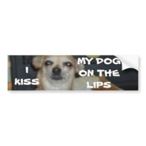 , I KISS... BUMPER STICKER