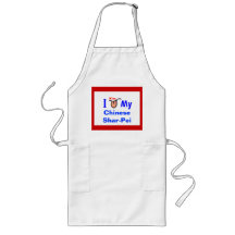 "I Kiss My Chinese Shar-Pei For Rescue" Aprons