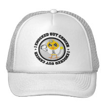 I Knocked Out Cancer (Brain Cancer) Mesh Hats