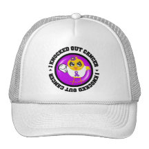 I Knocked Out Cancer (Leiomyosarcoma) Trucker Hats