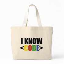 I Know CODE Canvas Bags