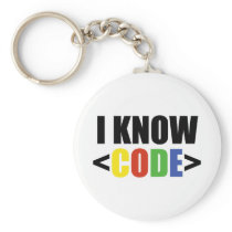 I Know CODE Keychains