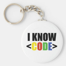 I Know CODE Keychains