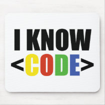 I Know CODE Mousepad
