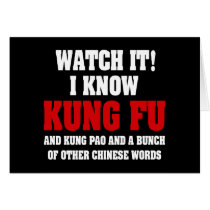 I Know Kung Fu Card