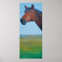 'I know the way' Horse Head Painting posters