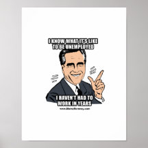 I KNOW WHAT IT'S LIKE TO BE UNEMPLOYED POSTER
