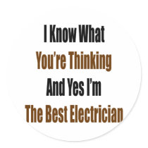 I Know What You're Thinking And Yes I'm The Best E Stickers
