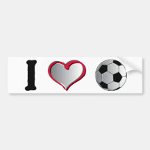 I le football de coeur adhésifs pour voiture