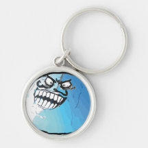 i lied face keychain