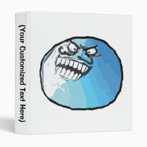 I Lied Rage Face Meme 3 Ring Binder