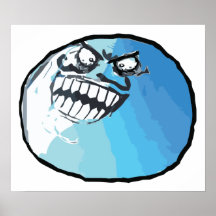 I Lied Rage Face Meme Poster