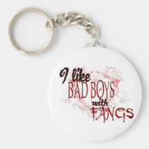 I like Badboys with Fangs Key Chain