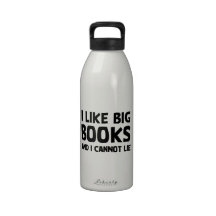 I Like Big Books Drinking Bottle