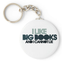 I Like Big Books Keychains