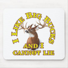 I Like Big Bucks and I Cannot Lie Mouse Pads